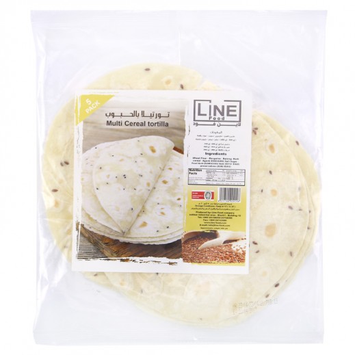 Buy Line Food Multi Cereal Tortilla Bread 200 g (5 Pieces) توصيل