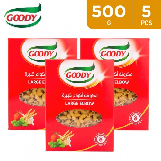 Buy Goody Large Elbow Macaroni N0.33 Pasta 5 x 500 g توصيل