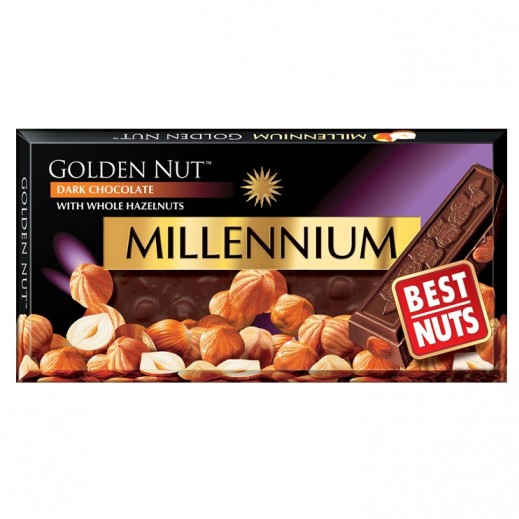 Buy Millennium Golden Nut Dark Chocolate With Whole Hazelnuts 100 g