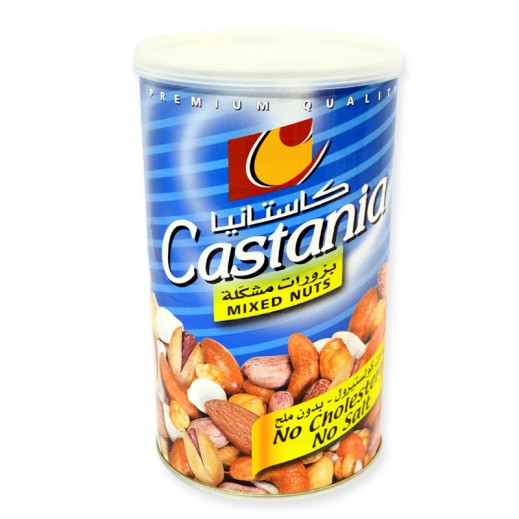 Castania Mixed Nuts No Salt Tin 500 Gms توصيل