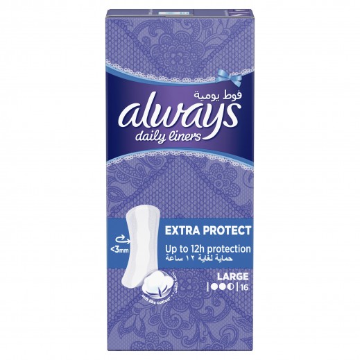 Buy Always Daily Liners Extra Protect Large Panty Liners 16 Liners
