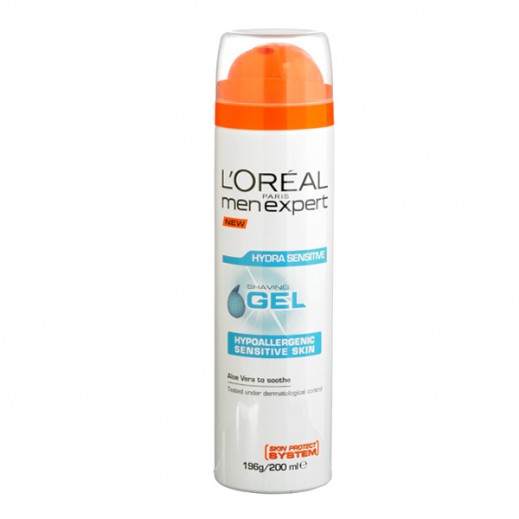 Buy L'Oreal Men Expert Hydra Sensitive Shaving Gel 200 ml توصيل