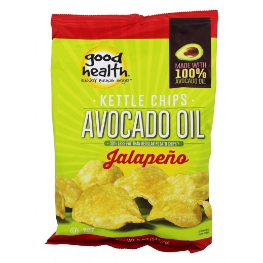 Buy Good Health Avocado Oil Jalapeno Kettle Chips 141.7 g توصيل