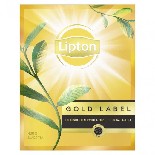 Buy Lipton Gold Label Loose Leaf Black Tea 400 g توصيل
