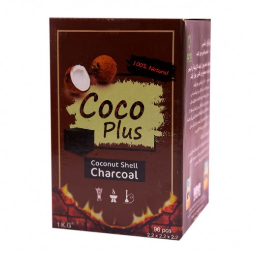 Buy Coco Plus Coconut Charcoal 1 kg (96 Pieces) توصيل