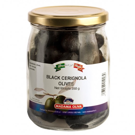 Buy Madama Black Cerignola Olives 580 g توصيل