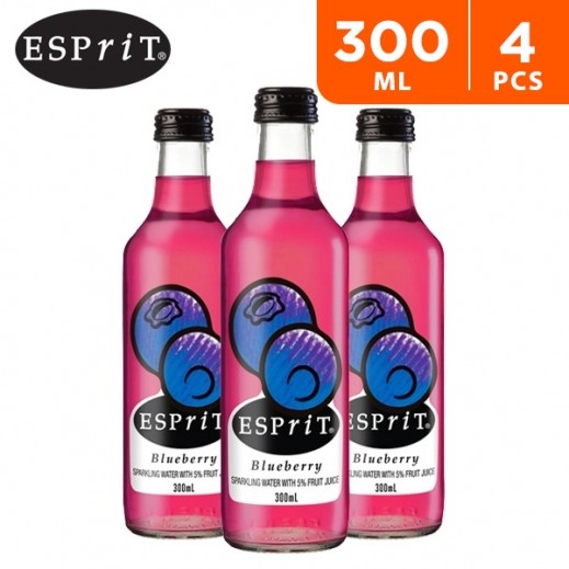 Buy Esprit Blueberry Sparkling Water With Fruit Juice 4 x 300 ml
