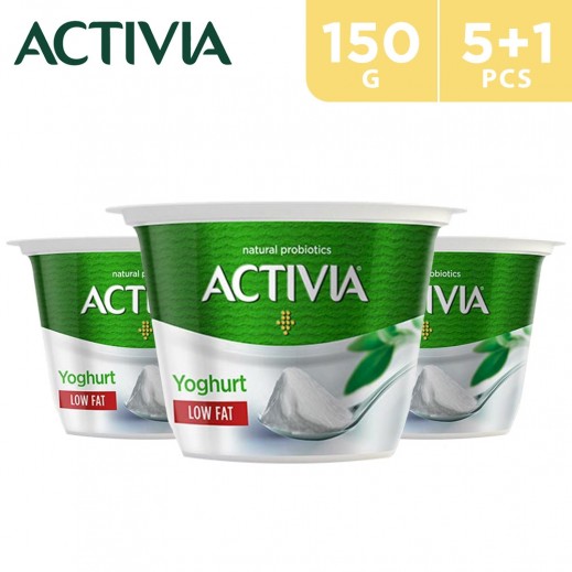 Buy Activia Set Low Fat Yogurt 150 g (5 + 1 Free) توصيل