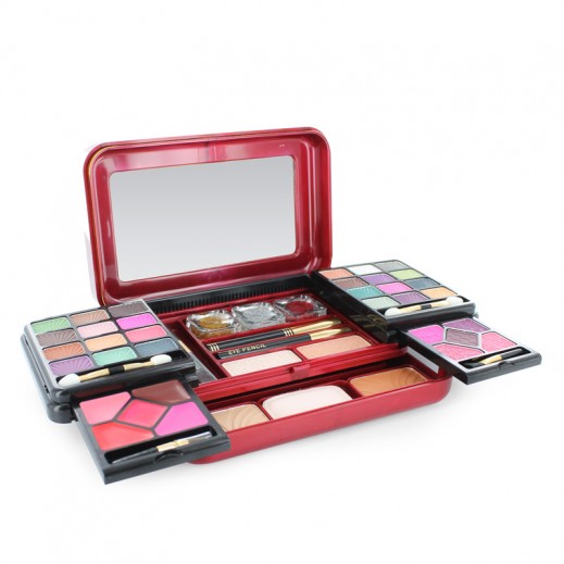 Beauty Fancy Treasure Makeup Kit For Her Small Maroon توصيل