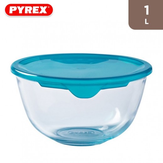 Buy Pyrex Glass Bowl With Lid 1 ltr توصيل