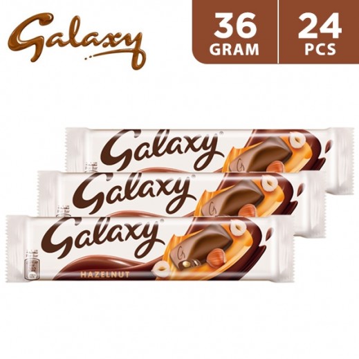 Galaxy Hazelnut Chocolate 24x43 Gms توصيل