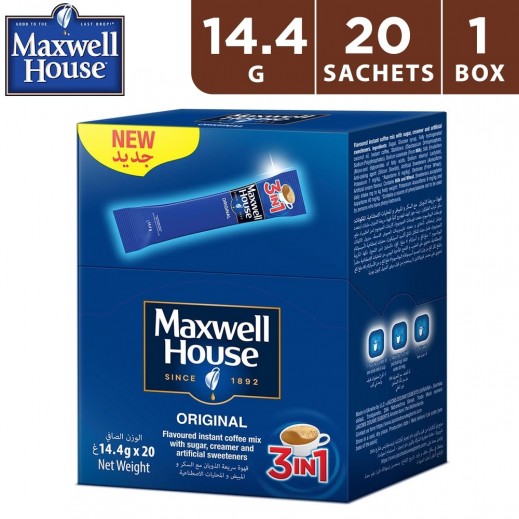 Buy Maxwell House Original 3 In 1 Instant Coffee 20 X 14 4 G 