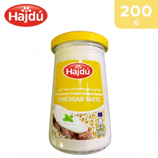 Buy Hajdu Cheddar Taste Processed Cream Cheese Spread Gold Jars 200 g