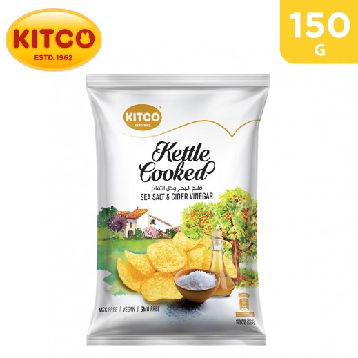 Buy Kitco Kettle Cooked Sea Salt Cider Vinegar Chips 150 G ØªÙˆØµÙŠÙ„ Taw9eel Com