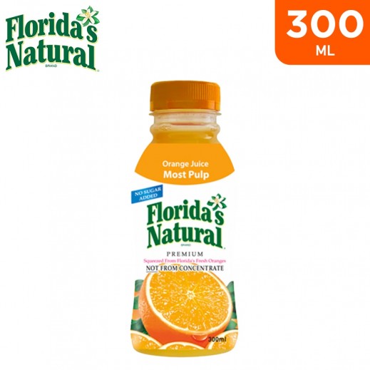 Buy Florida's Natural No Sugar Added Orange Juice Most Pulp 300 ml توصيل
