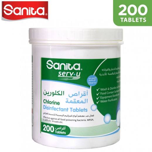 Buy Sanita Chlorine Disinfectant Tablets for Fruits & Vegetables 200