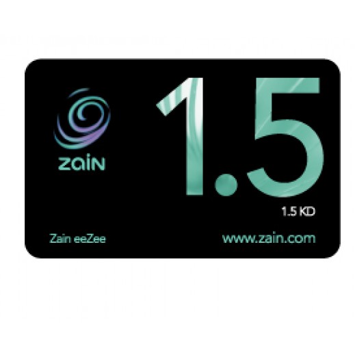 Zain Recharge Card 1 5 K D توصيل Taw9eel Com