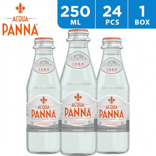 Buy Acqua Panna Natural Mineral Still Water Glass 24 X 250 Ml توصيل Taw9eel Com