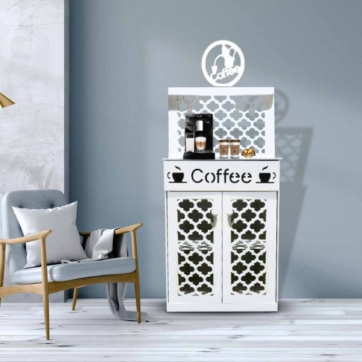 اشتري ركن القهوة الخشبي لتنظيم وترتيب مستلزمات القهوة يتم التوصيل بواسطة El Ghaly Workshop توصيل Taw9eel Com