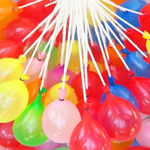 اشتري عدد 100 بالونات مياه مع عصا للنفخ في 60 ثانية من Happy Baby Balloons توصيل Taw9eel Com