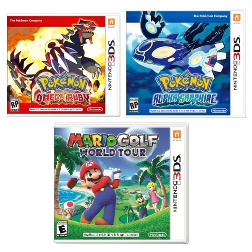 اشتري مجموعة 3ds من 3 العاب بوكيمون روبي أوميغا بوكيمون ألفا سافاير ماريو جولف جولة حول العالم Ntsc توصيل Taw9eel Com