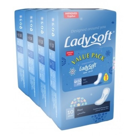 اشتري ليدي سوفت فوط صحية ماكس 40 فوطة توصيل Taw9eel Com