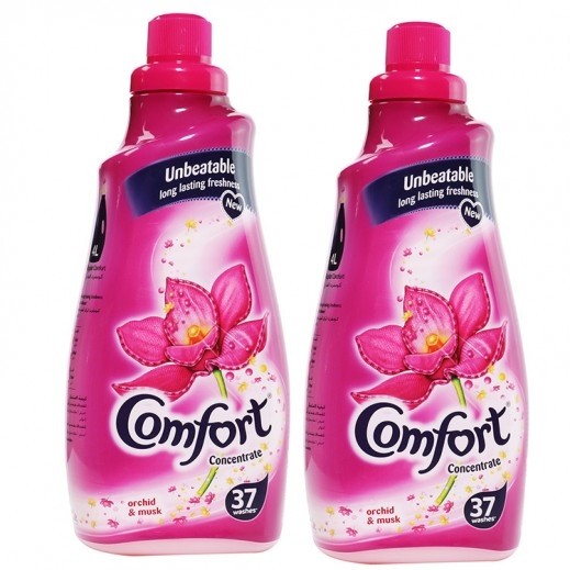 اشتري كومفورت منعم الأقمشة المركز بزهرة الأوركيد والمسك 1 5 لتر 2 حبة توصيل Taw9eel Com