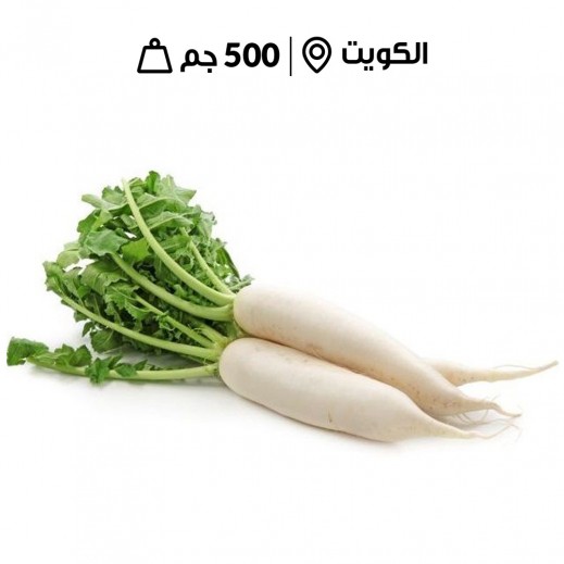 فجل أبيض طازج الكويت 1 كجم تقريبا