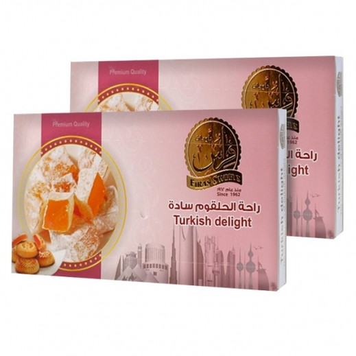 اشتري قيشاوي حلويات فراس راحة الحلقوم سادة 2 400 جم توصيل Taw9eel Com