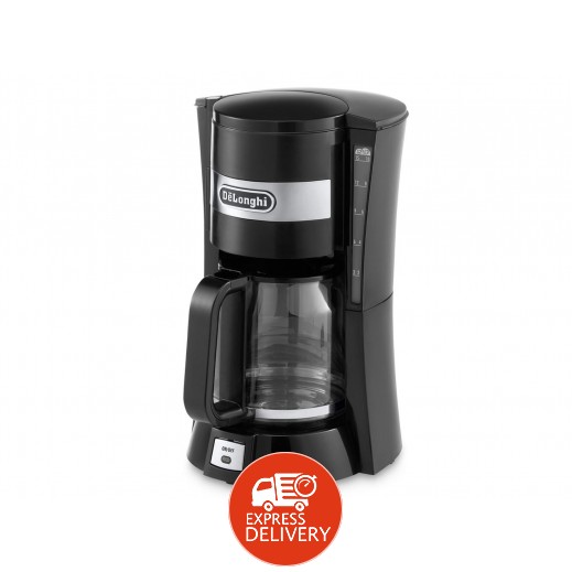 Delonghi Filter Coffee Machine 1.25L 900W Black توصيل
